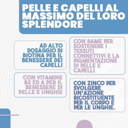 Biotina complex - integratore per capelli con biotina, rame, zinco, selenio e vitamina b2 - per crescita capelli, unghie e pelle - 160 mini compresse (5 mesi di fornitura)
