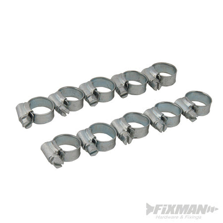 FASCETTE DI SERRAGGIO PER TUBI IN GOMMA, IN PLASTICA E FLESSIBILI 10 PZ FIXMAN Fixman