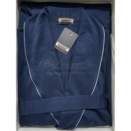 Fascino Giacca da Camera per Uomo in Cotone Jersey Leggero 2503S37