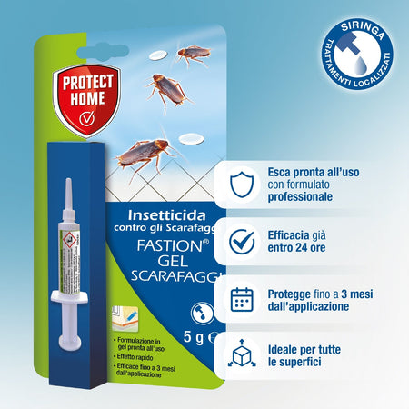 Fastion Gel Scarafaggi gr.5 Insetticida in Esca Gel Contro Gli Scarafaggi SBM (Copia)
