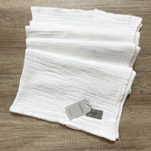 Fazzini Baby Copertina Culla Carrozzina in Cotone Crochet S44