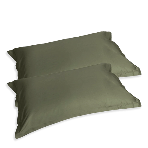 Fazzini Coppia Federe in Raso di Cotone Finissimo Trecento S28 - Passarelli Biancheria