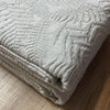 Fazzini Copriletto Matrimoniale Leggero jacquard di puro cotone Felci D150 - Passarelli Biancheria