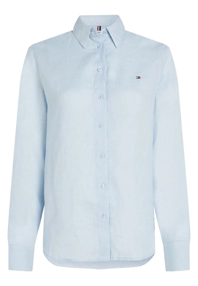 Tommy Hilfiger CAMICIA ESS LINEN RELAXED SHIRT da donna