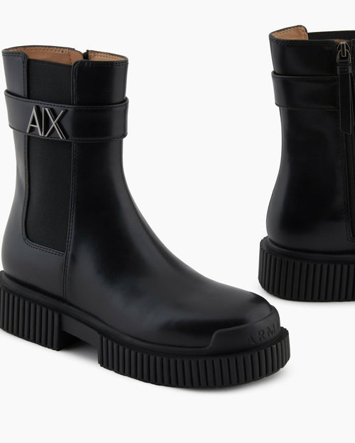 Armani Exchange Donna Stivaletti neri
