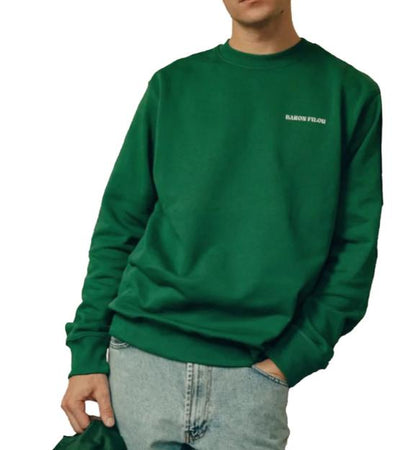 Felpa Baron Filou cli organic crew green