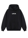 Felpa con cappuccio 100% cotone Nero Gioconda Oversize Fit 460 grammi - Horda Brand Streetwear