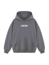 Felpa con cappuccio 100% Cotone Grigio War Oversize Fit - Horda Brand Streetwear