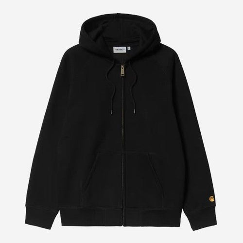 Felpa Carhartt Chase jkt Blk Gold