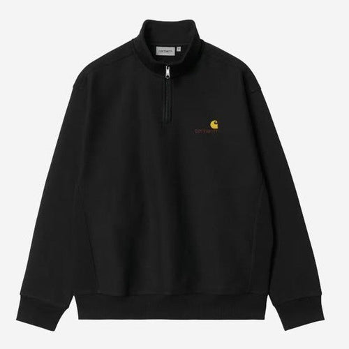 Felpa Carhartt Hlaf zip American Script blk