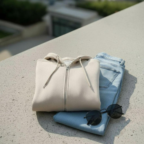 Felpa Ghettoblaster Basic Zip hoodie butter