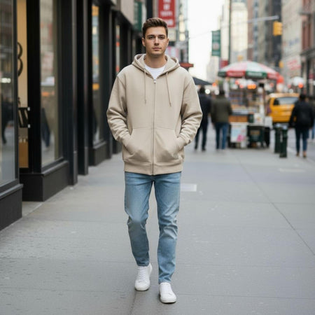 Felpa Ghettoblaster Basic Zip hoodie butter