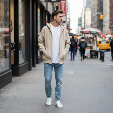 Felpa Ghettoblaster Basic Zip hoodie butter