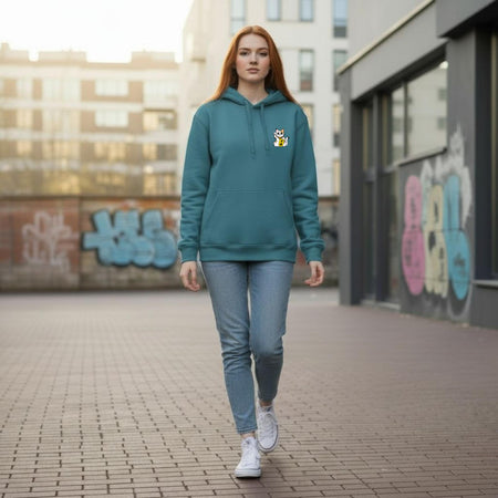 Felpa Ghettoblaster Meow hoodie petrol