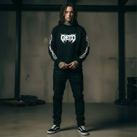 Felpa Ghettoblaster Metal hoodie black