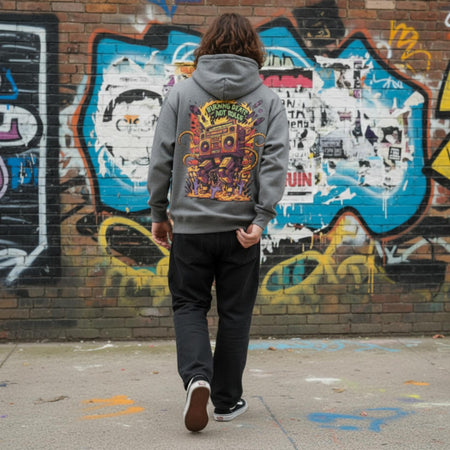 Felpa Ghettoblaster Robot Scream Grey
