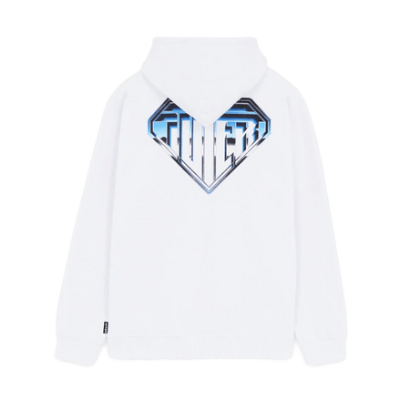 Felpa Iuter Metal Logo white hoodie