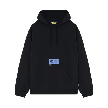 Felpa Iuter Tab hoodie black