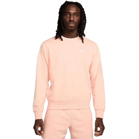Felpa Nike Club Fleece crewneck washed coral
