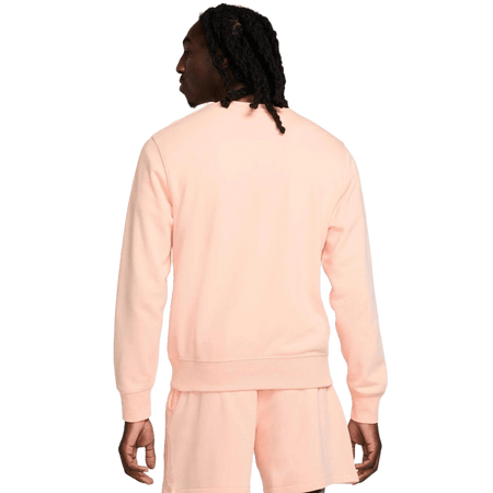 Felpa Nike Club Fleece crewneck washed coral