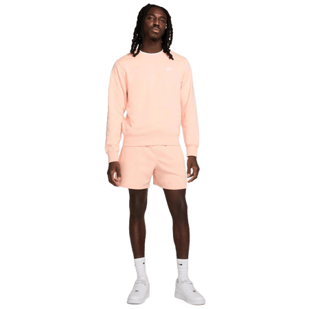 Felpa Nike Club Fleece crewneck washed coral