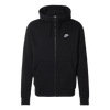 Felpa Nike Club Fleece hoodie zip black