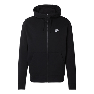 Felpa Nike Club Fleece hoodie zip black