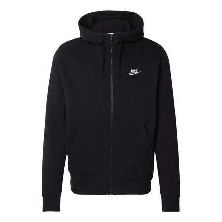 Felpa Nike Club Fleece hoodie zip black