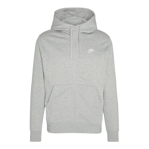 Felpa Nike Club Fleece hoodie zip dark grey