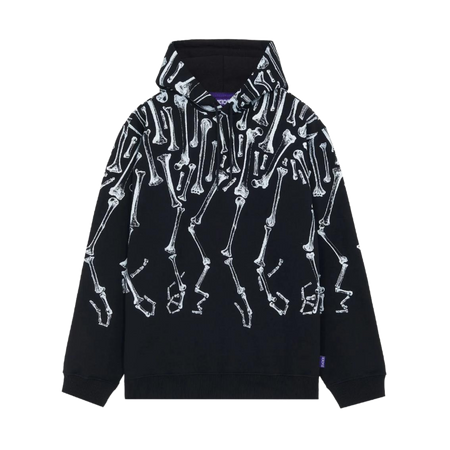 Felpa Octopus Bones hoodie black
