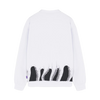 Felpa Octopus Lower crewneck white