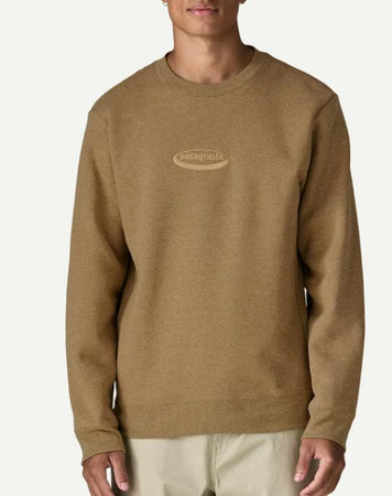 Felpa Patagonia '95 Oval Logo Swea Beige