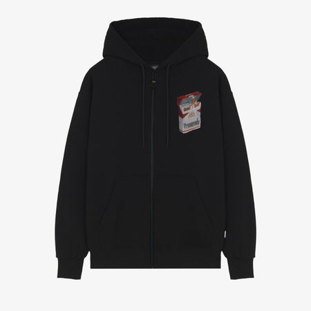 Felpa Propaganda Pocket Zip Hood Black