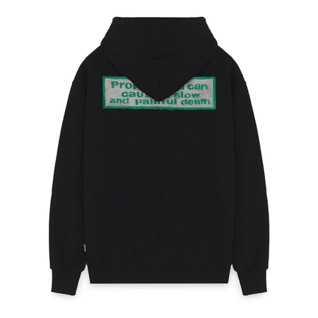 Felpa Propaganda Pocket Zip Hood Black