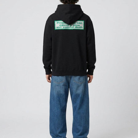 Felpa Propaganda Pocket Zip Hood Black