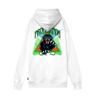 Felpa Propaganda Triangle Panther hoodie white