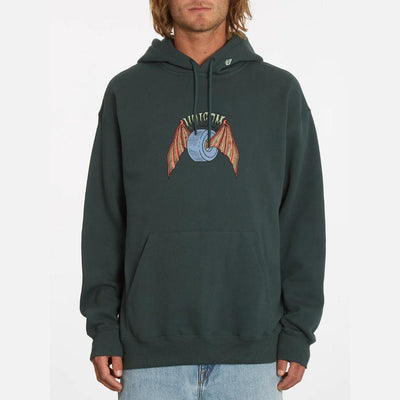 Felpa Volcom Hell Wheel hoodie green