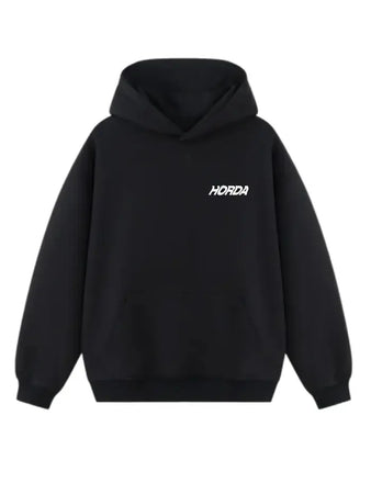 Felpa War Boxy Fit 460g 100% Cotone con Cappuccio Horda Brand Streetwear