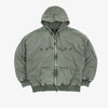 Felpa Wasted Paris Splinter zip Olive