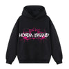 Felpa boxy fit con cappuccio 100% cotone Boxy Fit Lightning Horda Brand Streetwear