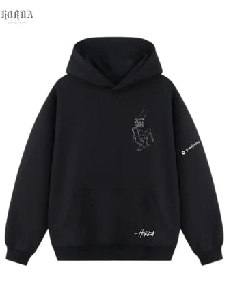Felpa con cappuccio 100% cotone in collaborazione tra Horda e Sarah Toscano Horda Brand Streetwear