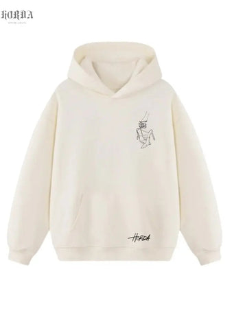 Felpa con cappuccio 100% cotone in collaborazione tra Horda e Sarah Toscano Horda Brand Streetwear
