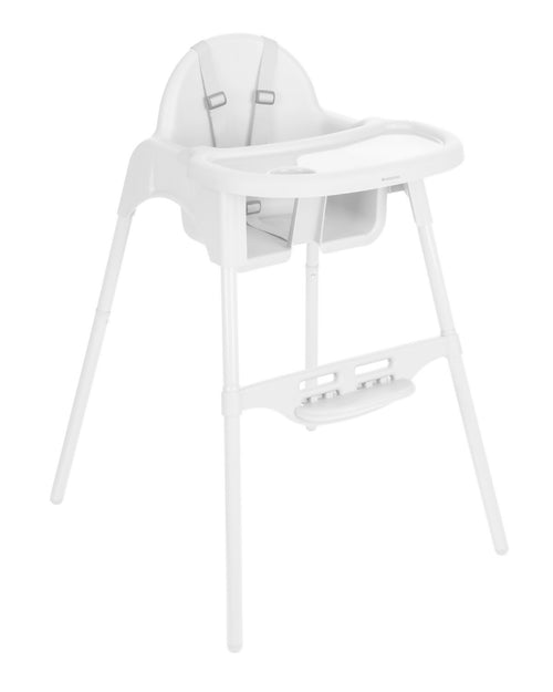 KIKKABOO Seggiolone Pappa 2in1 Jammy White - da 0 Mesi a 15 KG, Chiusura Compatta, si trasforma in un riduttore da sedia, comodo, funzionale, colore WHITE, bianco
