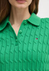 Tommy Hilfiger POLO CO CABLE MID GG SS POLO SWT da donna