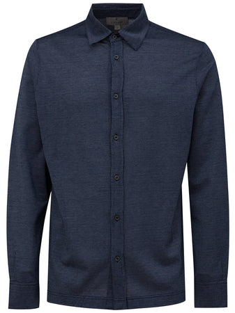 CANALI Camicia Canali blu manica lunga da uomo