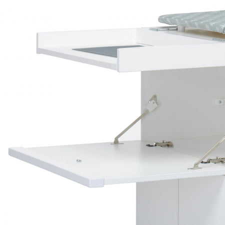 Foppapedretti lo stiro mobile con asse da stiro a scomparsa, legno, colore bianco