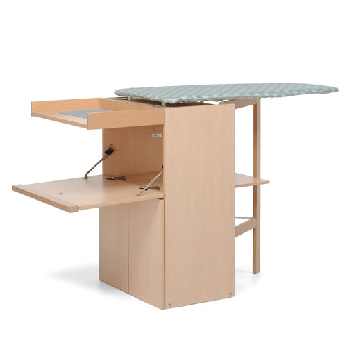 Foppapedretti lo stiro mobile con asse da stiro a scomparsa, legno, colore naturale