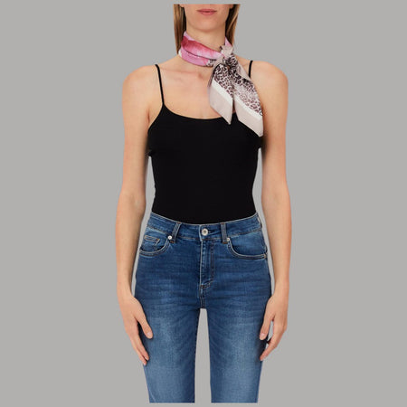 Foulard Liu Jo Donna 70x70 Stampa Fiore con Box Elegante