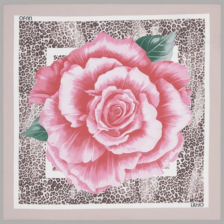 Foulard Liu Jo Donna 70x70 Stampa Fiore con Box Elegante