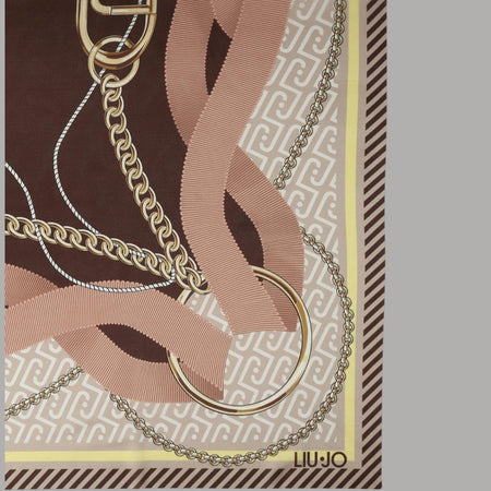 Foulard Liu Jo Stampa Nastri 120x120 in Busta Regalo